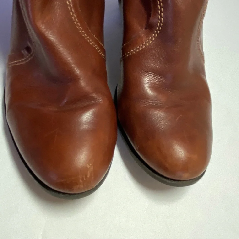 Clarks | Brown Leather Knee-High Boots - Picture 5 of 6